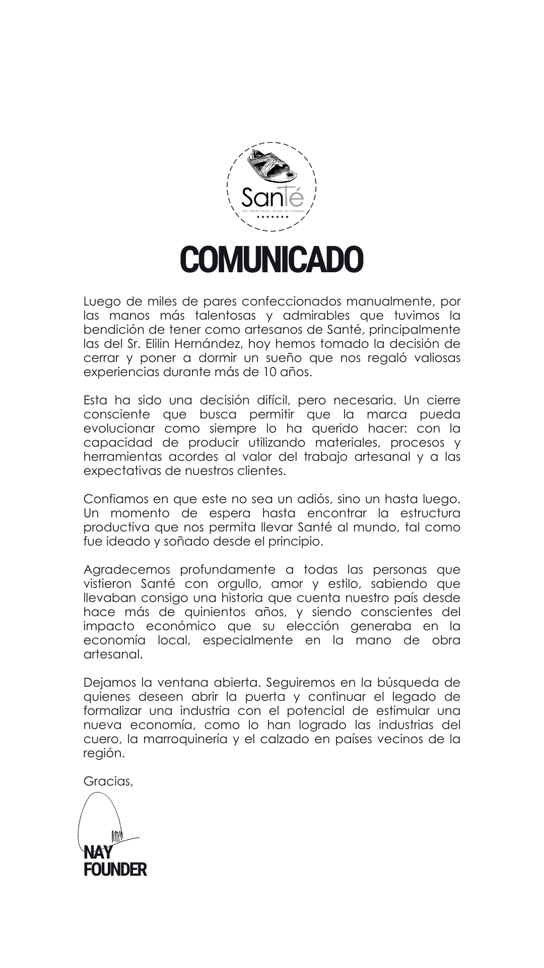 TIENDA TEMPORALMENTE CERRADA